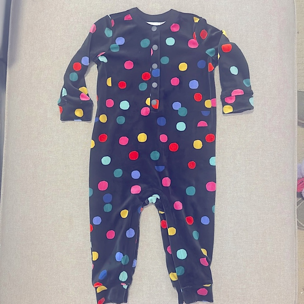 Hanna 80 Velour Long Sleeve Romper